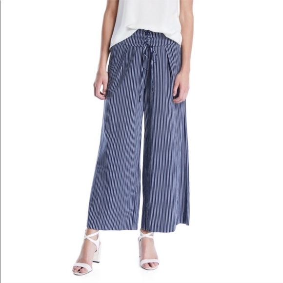 PAIGE Pants - PAIGE Charisma high rise stripe wide leg pants